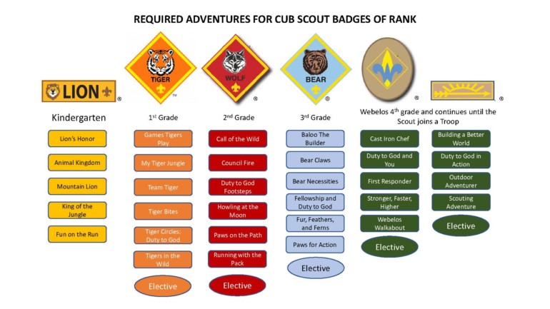 Cub Scout Progression Chart